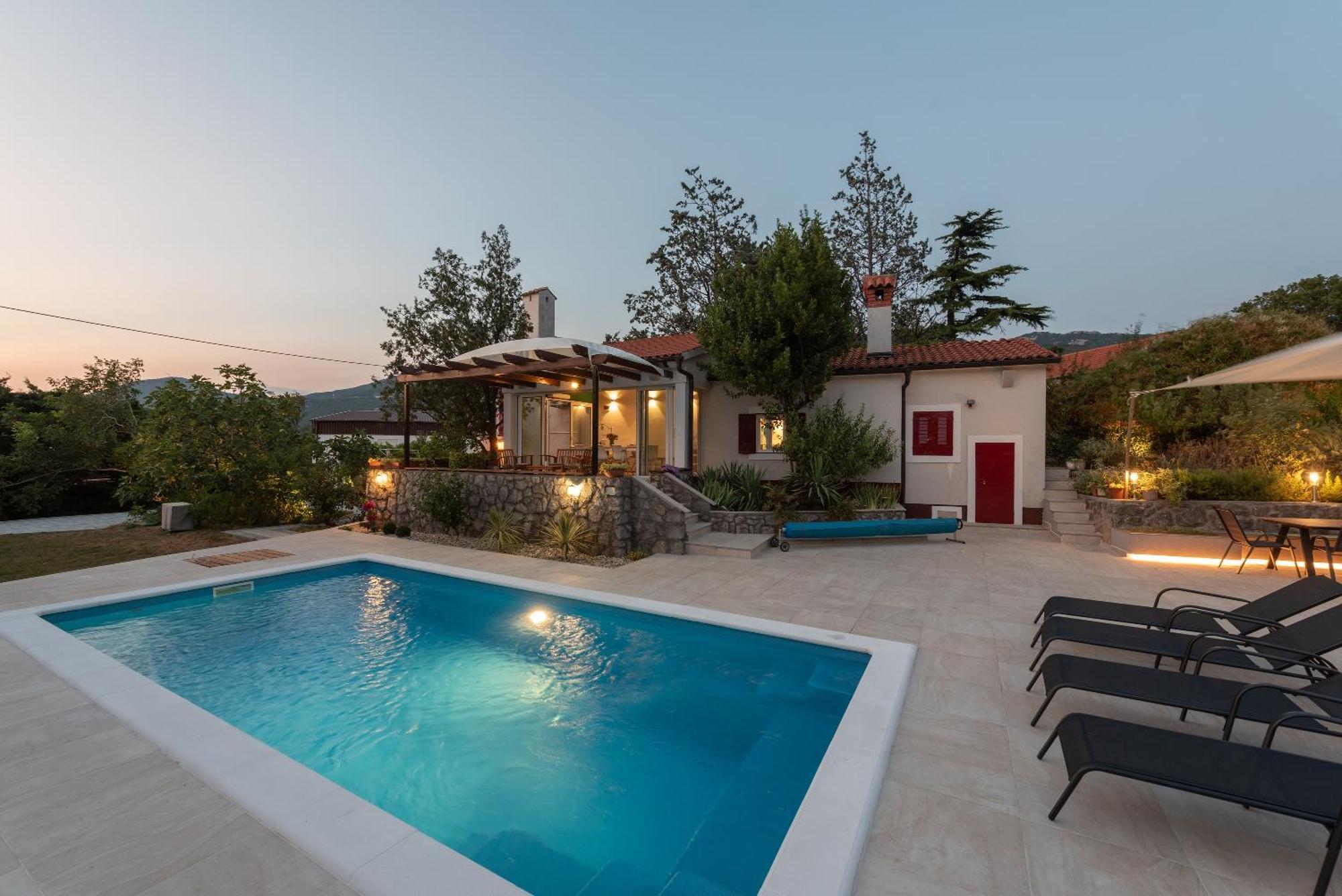 Garden Villa Hreljin מראה חיצוני תמונה