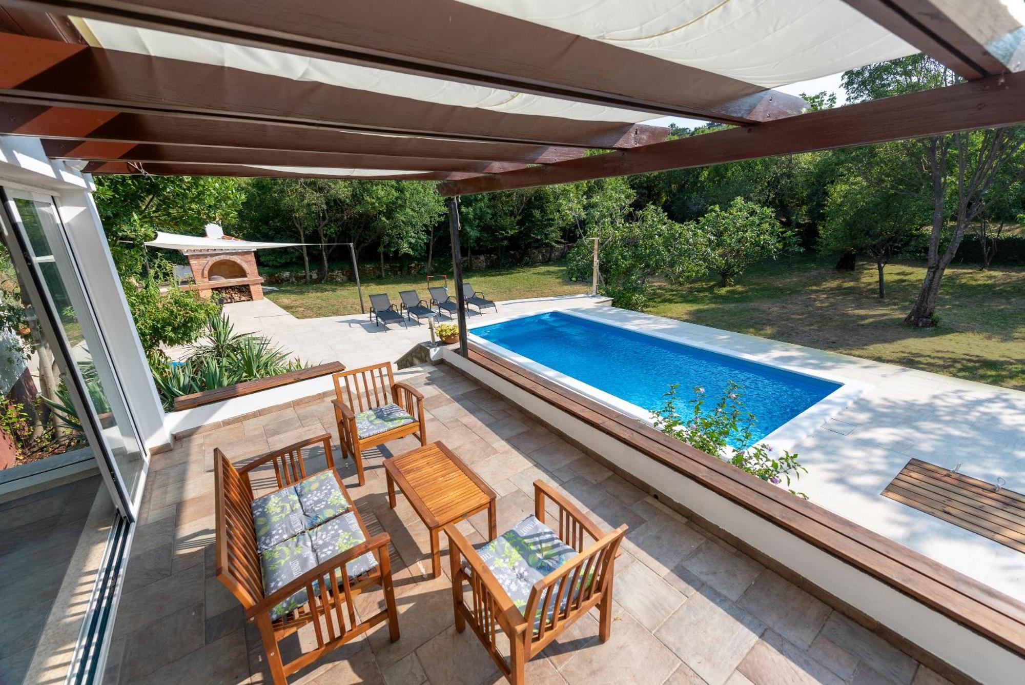 Garden Villa Hreljin מראה חיצוני תמונה